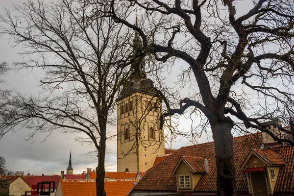 Tallinn Estland Nicholas Church Niguliste Kyrka Niguliste Kirik Kyrkan Grundades — Stockfoto