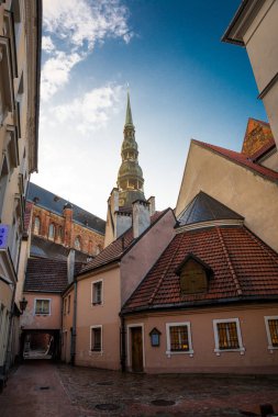 Riga, Letonya: St. Peter Kilisesi bir sembolleri ve Riga Şehir ana manzaraları biridir. St. Peter Kilise, Petrikirche