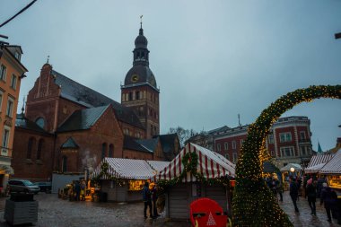 Riga Katedrali, Riga, Letonya eski şehrin tarihi merkezi Dome Meydanı.