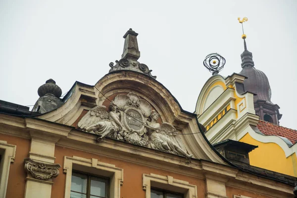 Zlatý Kohoutek Věž Hodinami Riga Katedrála Náměstí Historickém Centru Starém — Stock fotografie