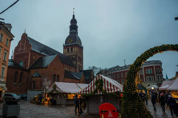 Riga Katedrali, Riga, Letonya eski şehrin tarihi merkezi Dome Meydanı.