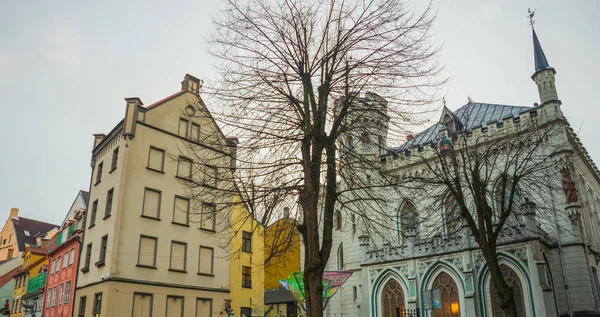 Casa Pequena Guilda Cidade Velha Riga Letônia Centro Histórico Cidade — Fotografia de Stock