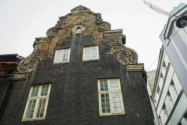 Riga Letonia Hermosos Edificios Históricos Casco Antiguo Centro Histórico Riga —  Fotos de Stock