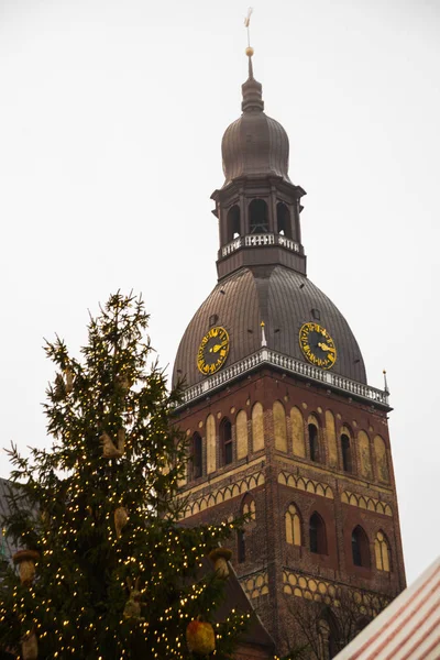 Riga Cathedral Dome Square Historical Center Old Town Riga Latvia — Stock Photo, Image