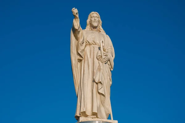 SALVADOR, BÁSIA, BRASIL: O monumento de Jesus Cristo em Salvador — Fotografia de Stock