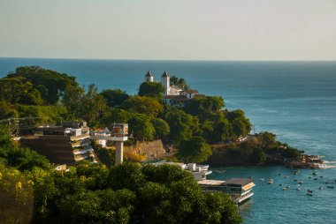 Salvador, Bahia, Brezilya: Şehirde deniz manzaralı güzel manzara