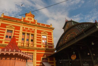 Mercado Adolpho Lisboa Manaus, 1880-1883 inşa. Amazon, Brezilya