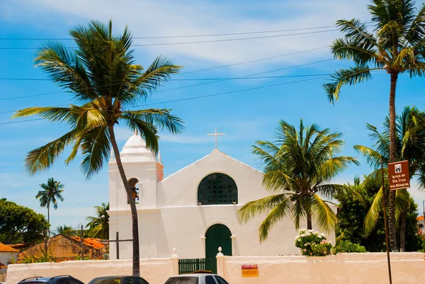 OLINDA, PERNAMBUCO, BRASIL: Antiga e bela Igreja Católica em Olinda. Olinda é uma cidade colonial na costa nordeste do Brasil . — Fotografia de Stock