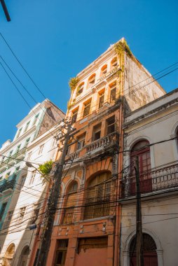 Recife, Pernambuco, Brezilya: On altı asırlık mimarinin panoramik görünümü.