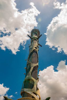 Recife, Pernambuco, Brezilya: Ünlü Brezilyalı heykeltıraş Francisco Brennand'ın eşsiz eserlerinin yer aldığı bir resifin üzerindeki Haborside parkı.