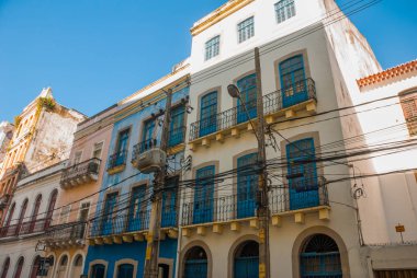 Recife, Pernambuco, Brezilya: On altı asırlık mimarinin panoramik görünümü.