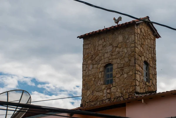 Sao joao del rei, minas gerais: Blick auf die Altstadt mit schönen Häusern — Stockfoto