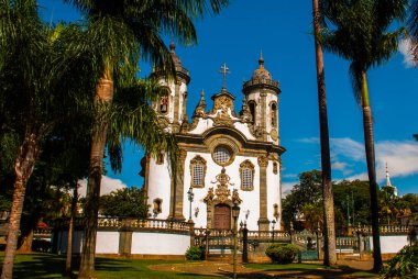 Sao Joao del Rei, Minas Gerais, Brezilya: Sao Francisco de Assis kilisesi, Kırsal sömürge kasabası Sao Joao del Rei'nin ana kiliselerinden biri.