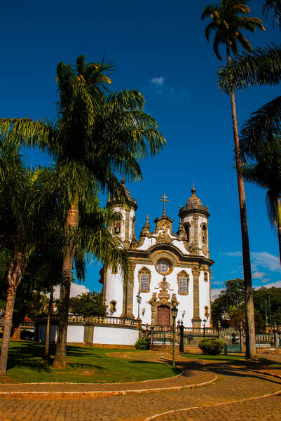 Sao Joao del Rei, Minas Gerais, Brazil: Sao Francisco de Assis church, one of the main church of rural colonial town of Sao Joao del Rei.