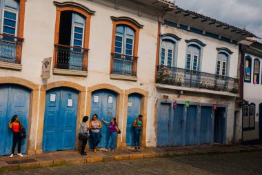 Ouro Preto, Brezilya: Tipik mimarisi ile şehrin merkezi, Unesco dünya mirası