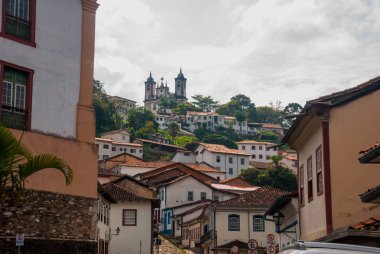 Ouro Preto, Minas Gerais, Brezilya: Minas Gerais'te UNESCO dünya mirası şehri Ouro Preto'nun manzarası