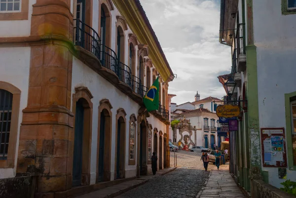 Ouro Preto, Minas Gerais, Brasile: Veduta della città unesco patrimonio dell'umanità di Ouro Preto in Minas Gerais — Foto Stock