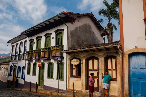 Ouro Preto, Brasil: O centro da cidade com arquitetura típica, patrimônio mundial da UNESCO — Fotografia de Stock