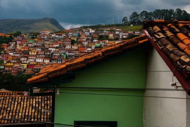 Ouro Preto, Minas Gerais, Brezilya: Şehir küçük renkli evler Çeyrek.