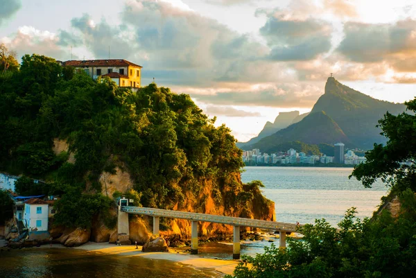 Isola di Boa Viagem, Niteroi, Stato di Rio de Janeiro, Brasile — Foto Stock