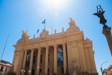 Rio de Janeiro, Brezilya: Alerj Tiradentes Sarayı genel merkezi - Rio de Janeiro Yasama Meclisi şehrin tarihi merkezinde bulunan.