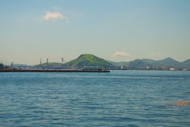 Rio de Janeiro, Brezilya: Şehir merkezinde gemileri ile Quay.