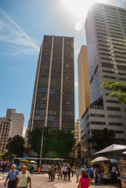 Rio de Janeiro, Brezilya: Rio de Janeiro Carioca Metro downtown bina sokakları architetural ayrıntılar