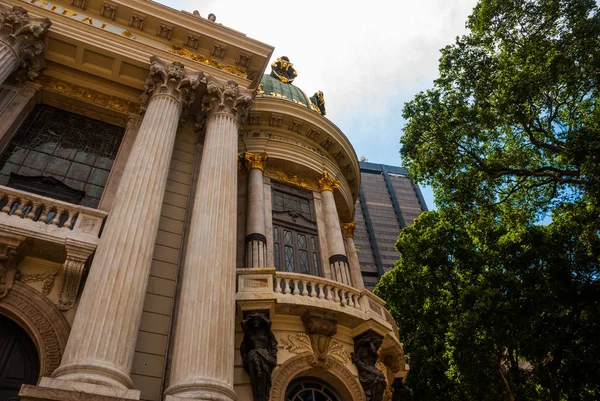 Rio de Janeiro, Brazilië: het gemeentelijk theater in Rio de Janeiro. Brazilië — Stockfoto