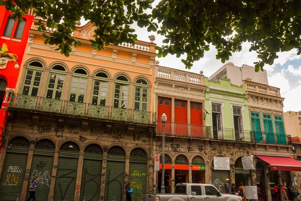 Rio de Janeiro, Brazylia: piękny kolonialny dom w samym sercu miasta w Rio de Janeiro. — Zdjęcie stockowe