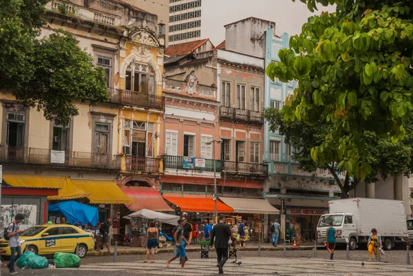 Rio de Janeiro, Brasilien: vackra koloniala hem i hjärtat av staden i Rio de Janeiro. — Stockfoto