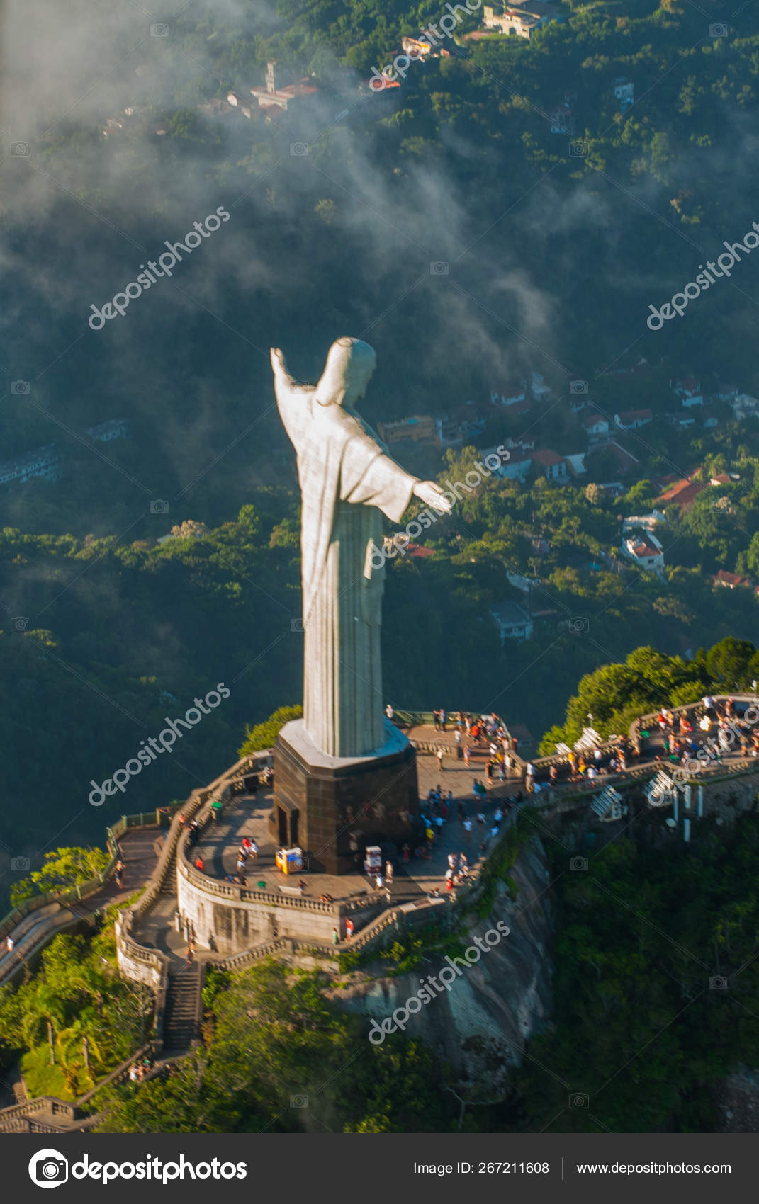 Christ The Redeemer Statue On The Top Of A Mountain Rio De Janeiro Brazil Stock Editorial Photo C A1804