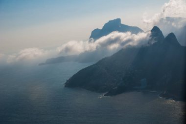 Rio de Janeiro, Brezilya: Ipanema plajı. Deniz ve plaj ile güzel manzara