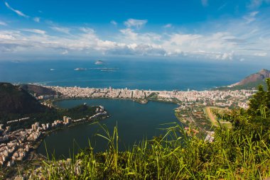 Rio de Janeiro Panorama Rio de Janeiro Corcovado dağdan görülen, Brezilya