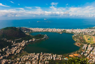 Rio de Janeiro Panorama Rio de Janeiro Corcovado dağdan görülen, Brezilya