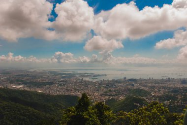Rio de Janeiro, Brezilya: Rio de Janeiro'daki Corcovado dağından görülen Rio de Janeiro Panoraması