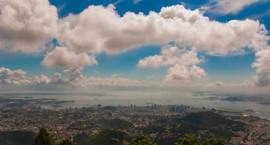 Rio de Janeiro, Brezilya: Rio de Janeiro'daki Corcovado dağından görülen Rio de Janeiro Panoraması
