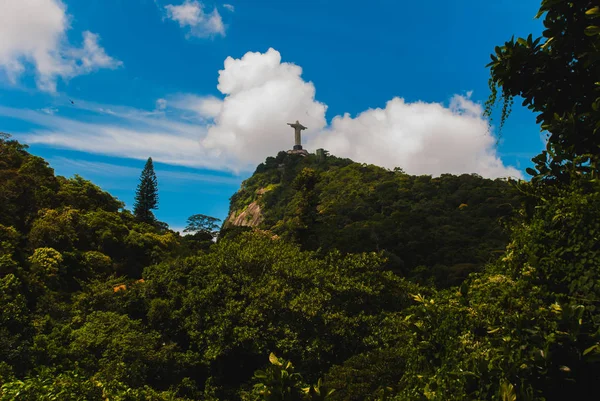 Rio de Janeiro, Brasil: Cristo Redentor Famoso no Rio de Janeiro — Fotografia de Stock