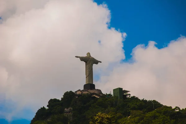 Ρίο ντε Τζανέιρο, Βραζιλία: διάσημος Χριστός ο Λυτρωτής στο Ρίο ντε Τζανέιρο — Φωτογραφία Αρχείου