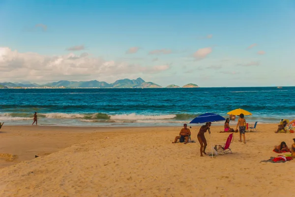 Rio de Janeiro, Copacabana beach, Brazil: Beautiful landscape with sea and beach views. The most famous beach in Rio de Janeiro.