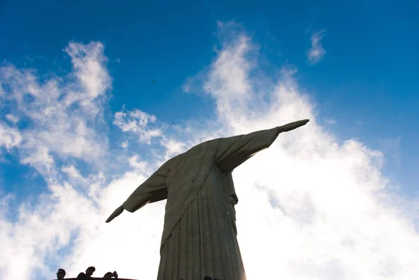 Famous Christ the Redeemer in the Rio de Janeiro, Brazil — Stock Photo, Image