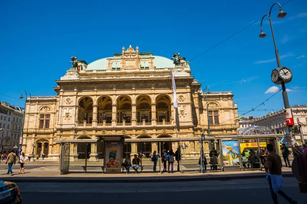 Вена, Австрия: Венский оперный театр в Вене, Европа — стоковое фото