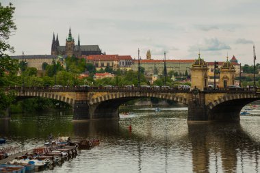Katedrali, st. vitus, vltava Nehri, prague, Çek Cumhuriyeti.