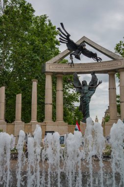 Budapeşte, Macaristan: Alman işgalinin kurbanları için anıt.