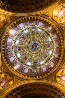 Budapeşte, Macaristan: Budapeşte'de İç St Stephen Bazilikası. Budapeşte'deki Roma Katolik bazilikası