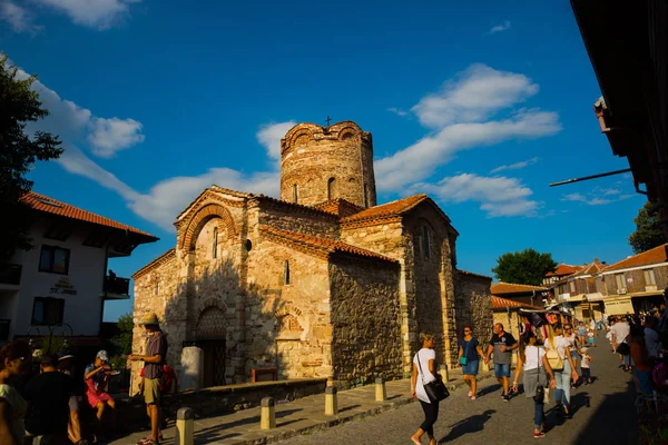 Nesebar, Bulgaria: Antica città e una delle più grandi località balneari della costa bulgara del Mar Nero, situata nella regione di Burgas . — Foto Stock