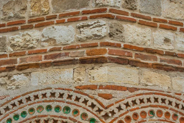 Nesebar, Bulgária: A textura da pedra. Cidade Antiga e uma das maiores estâncias balneares do Búlgaro — Fotografia de Stock