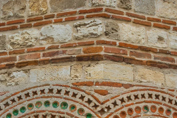 Nesebar, Bulgaria: The texture of the stone. Ancient City and one of the largest seaside resorts on the Bulgarian — Stock Photo, Image