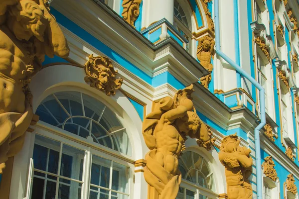 Petersburg Zarskoje Selo Stadt Puschkin Schöne Katharinenpalast Museum — Stockfoto