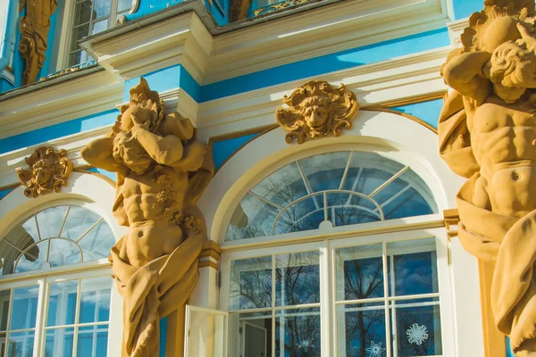 Petersburg Zarskoje Selo Stadt Puschkin Schöne Katharinenpalast Museum — Stockfoto