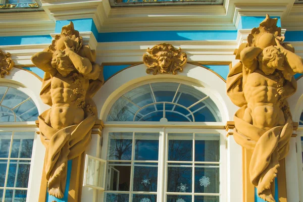 Petersburg Zarskoje Selo Stadt Puschkin Schöne Katharinenpalast Museum — Stockfoto